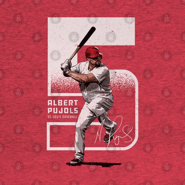 Albert Pujols St. Louis Outline by Jesse Gorrell